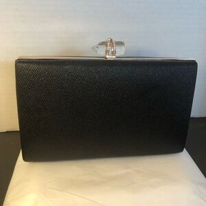 RSVP Elegant Black Crystal Clutch Bag